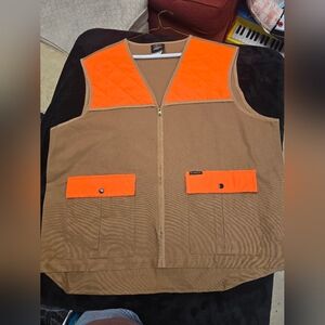 Brown and Orange Men's Vest